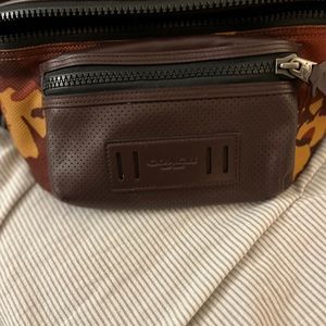 Coach camouflage earth tone Fanny pack